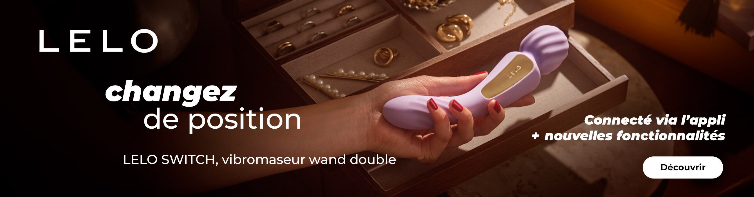 Nouveau vibromasseur de luxe avec 2 moteurs